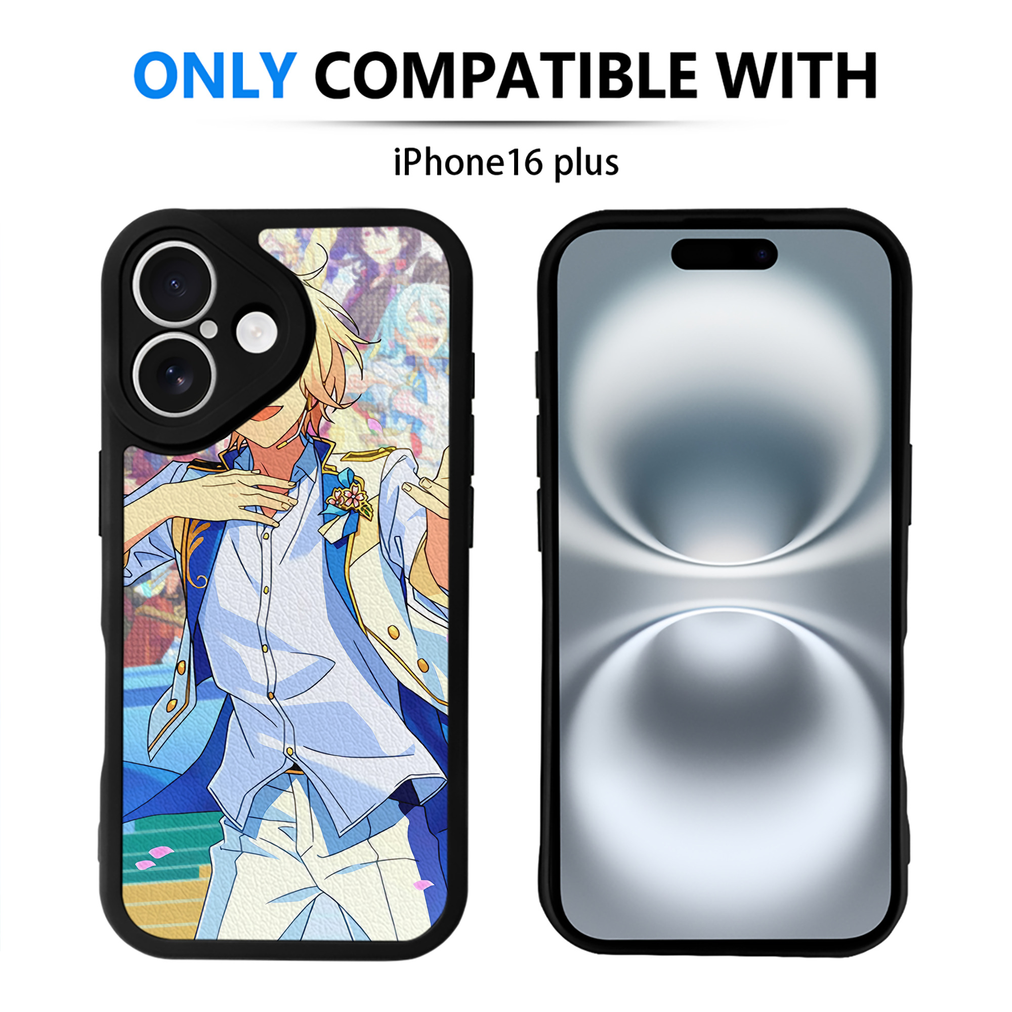 （画像用） あんさんぶるスターズ! Ensemble Stars 【iPhone 16シリーズ対応】シリコンスマホケース（レザー調） 材質：シリコン
